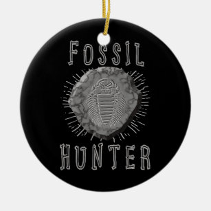 Fossil Hunter Fossil Hunting Paleontologist Ceramic Ornament