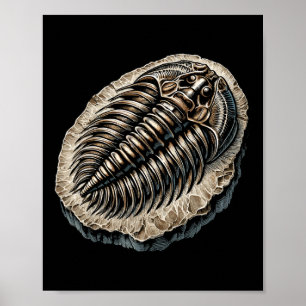 Fossil Hunter Fossil Hunting Paleontologist Trilob Poster