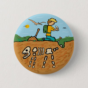 Fossil Hunting 2 Inch Round Button