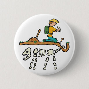Fossil Hunting 2 Inch Round Button