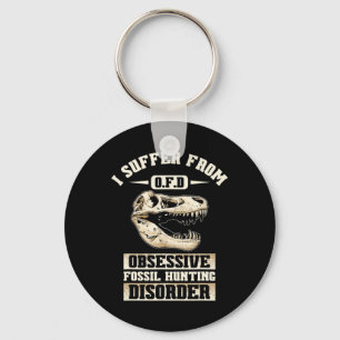 Fossil Hunting Dinosaur Bones Paleontologist Fossi Keychain