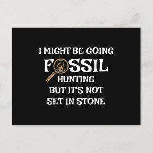 Fossil Hunting , for Paleontologists & Geologist . Postcard