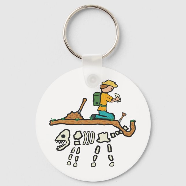 Fossil Hunting Keychain (Front)