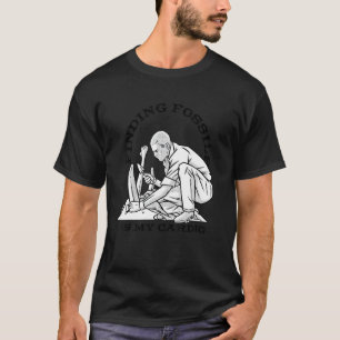 Fossil Line Paleontology Archaeology Occupation Sc T-Shirt