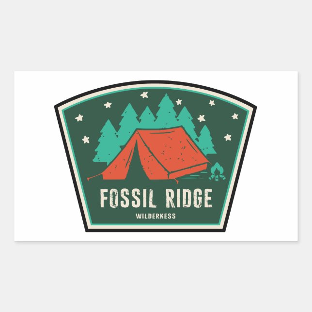 Fossil Ridge Wilderness Colorado Camping Sticker (Front)