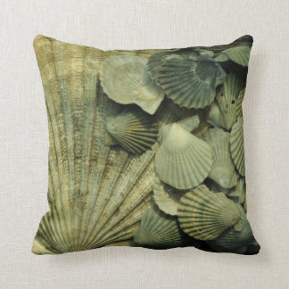 Fossil Scallop Shell Collection Pillow