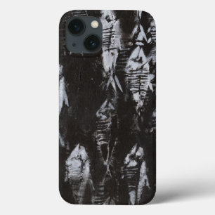 Fossil White Fish on Black Background iPhone 13 Case