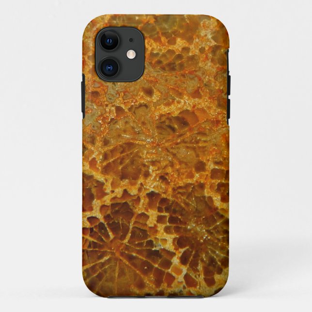 Fossilized coral natural jasper gemstone Case-Mate iPhone case (Back)