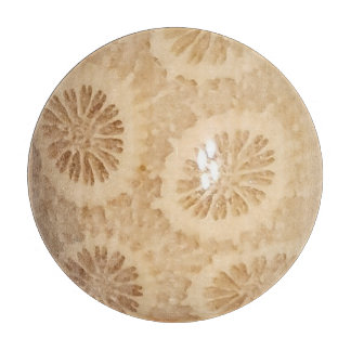 Fossilized Coral Print Cutting Board