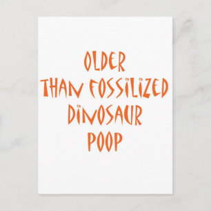 Fossilized Dinosaur Poop Postcard