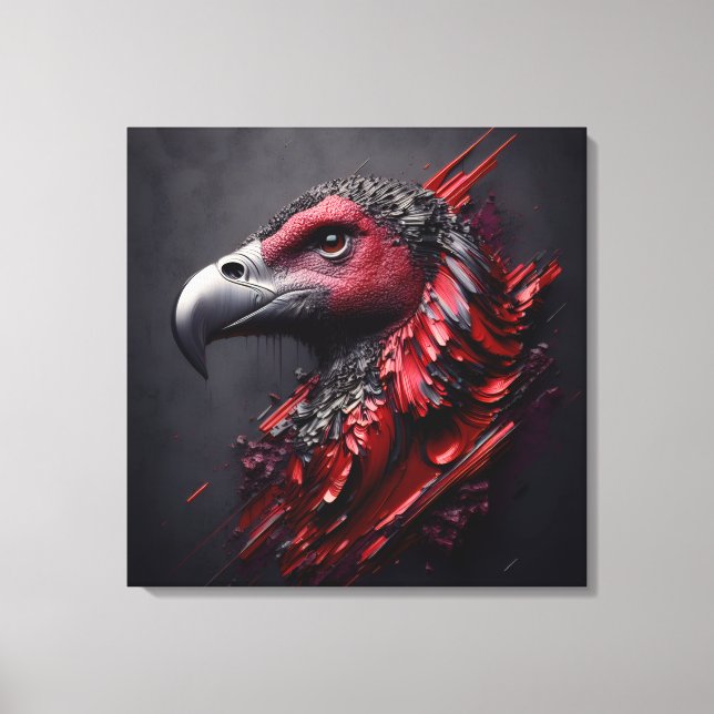 Fossilized Majesty - Another Masterpiece by AI Canvas Print (Front)