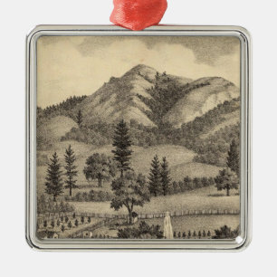 Fossville Res of Clark Foss, Knights Valley Metal Ornament