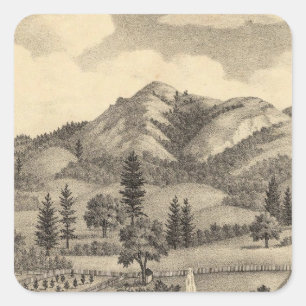 Fossville Res of Clark Foss, Knights Valley Square Sticker