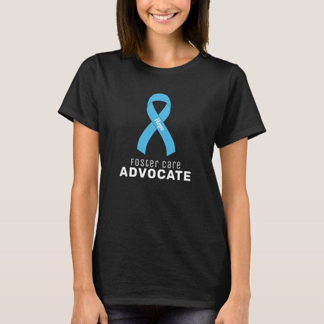 Foster Care Advocate Black Women's T-Shirt (Front)