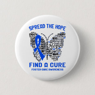Foster Care Awareness Month Ribbon Gifts 2 Inch Round Button