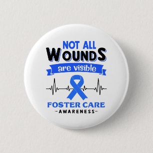 Foster Care Awareness Month Ribbon Gifts 2 Inch Round Button