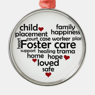 Foster Care Metal Ornament