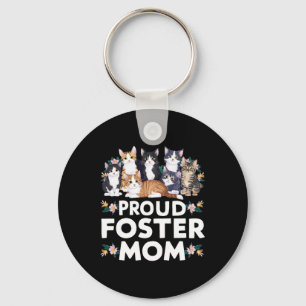 Foster Cat Adopt Proud Foster Mom Keychain