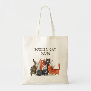 Foster Cat Mom Cute Kitties Personalized Tote Bag