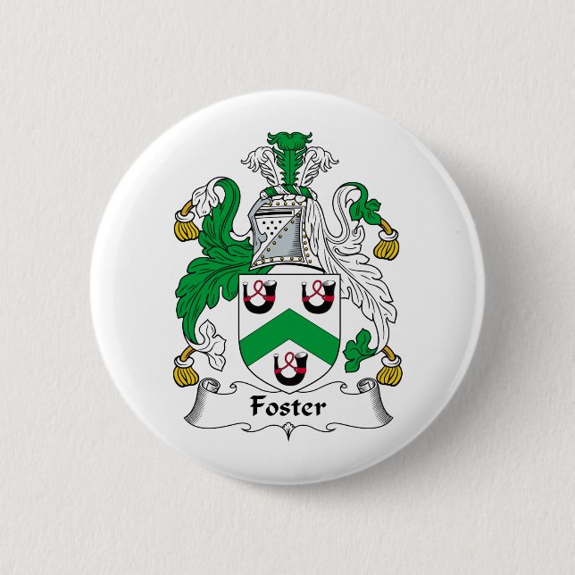 Foster Family Crest 2 Inch Round Button (Front)