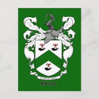 Foster Family Crest Postcard