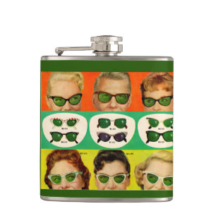 Foster Grant ad 1950s Hip Flask