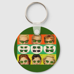 Foster Grant ad 1950s Keychain