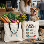 Foster Love Forever Animal Rescue Advocate Gift Tote Bag<br><div class="desc">Celebrate the journey of saving lives with this whimsical animal checklist design. Featuring hand-drawn checkboxes for fostering and finding furever homes, this art honours the dedication of every shelter volunteer and pet parent. A thoughtful adoption day or holiday gift for the dog mom, cat dad, or foster family in your...</div>