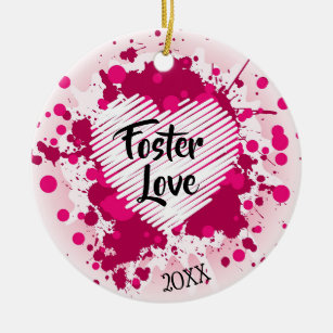 Foster Love - Foster Care Adoption Gifts Ceramic Ornament