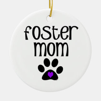 Foster Mom Ceramic Ornament