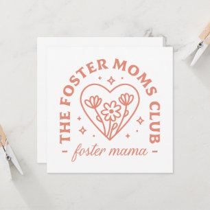 Foster mom club adoption mama mothers day cute card