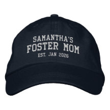 Foster Mom Personalized Embroidered Hat