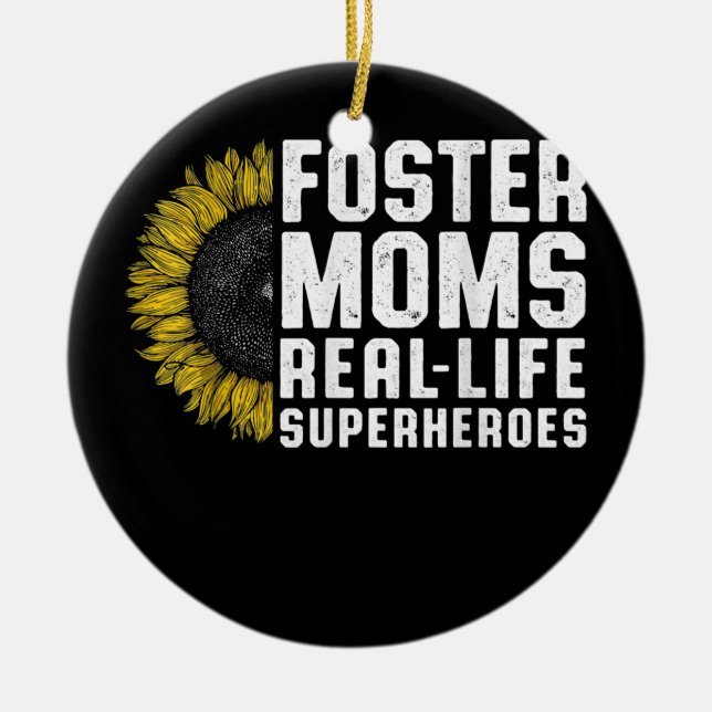 Foster Parent Mom Dad Foster Care  Ceramic Ornament (Front)