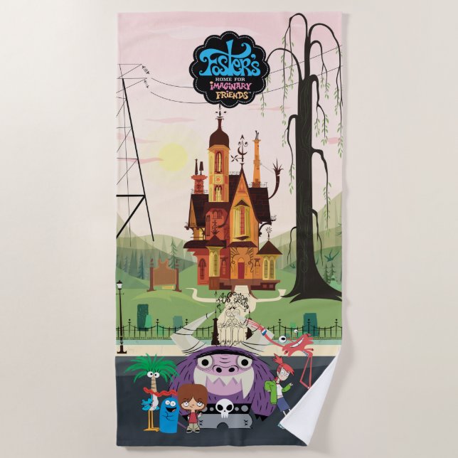 Foster's Home for Imaginary Friends | Hanging Out Beach Towel (Front)