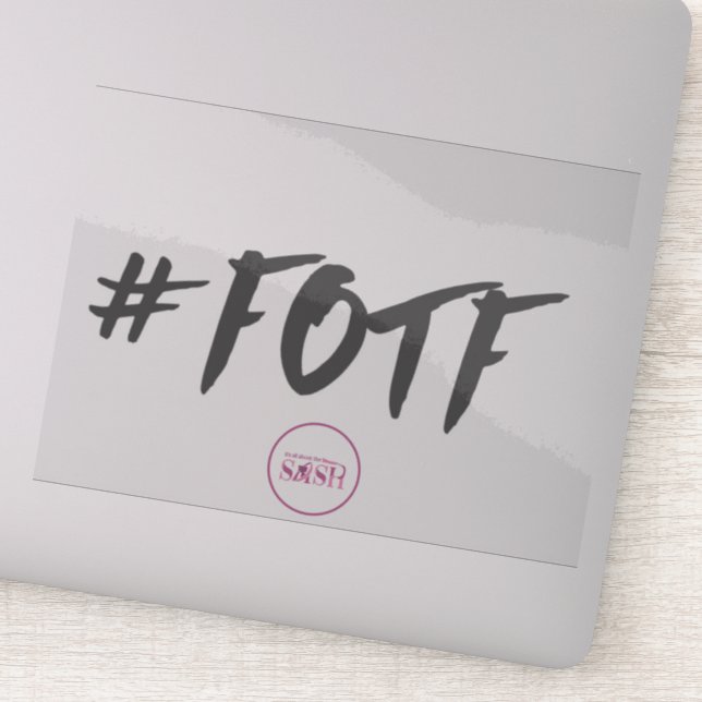 #FOTF Clear Vinyl Sticker (Detail)