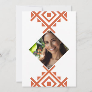 Foto Personalizada Invitación de 40 Años Aztec Invitation