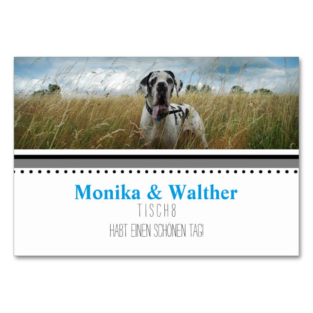 Foto Platzkarten Table Number (Front)