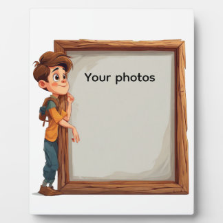 Fotoframe-Design mit Jungen – Heb deinen Moment Plaque