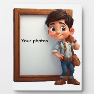 Fotoframe-Design mit Jungen – Heb deinen Moment Plaque