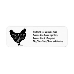 Fou au sujet du graphique mignon de poule de