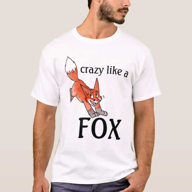 Fou comme un T-shirt de Fox (Devant)