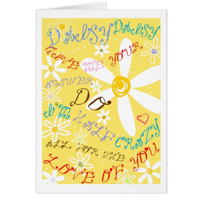 Fou Daisy personnalisable (Devant)