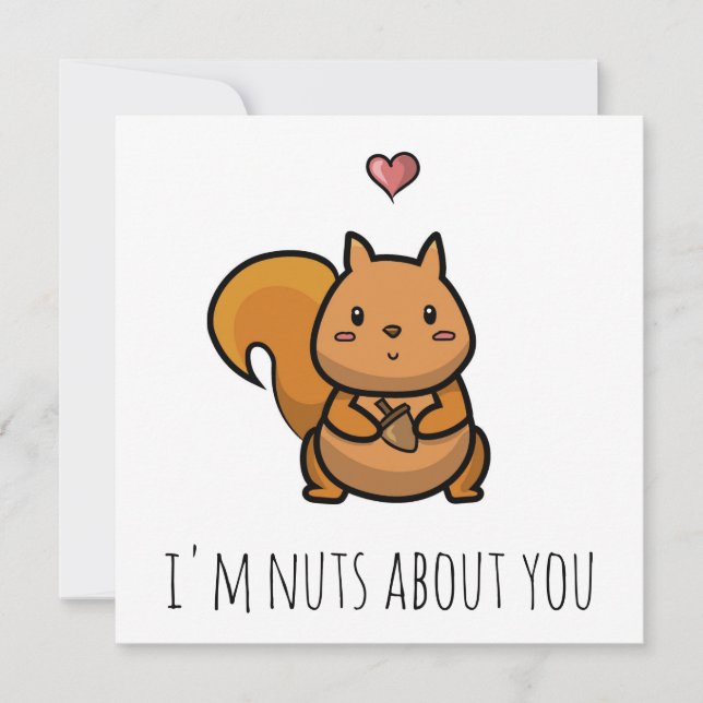 Fou de toi carte de la Saint-Valentin (Devant)