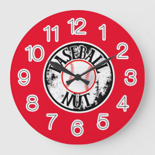 Fou du baseball grosse horloge