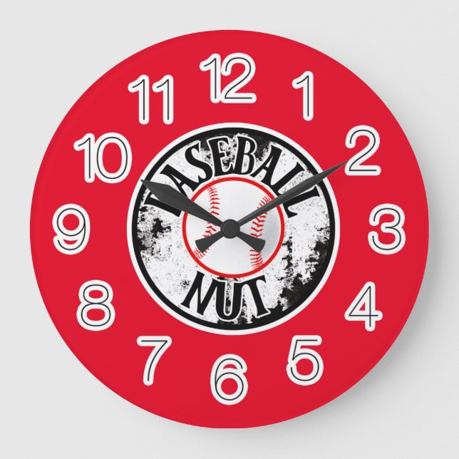 Fou du baseball grosse horloge (Recto)