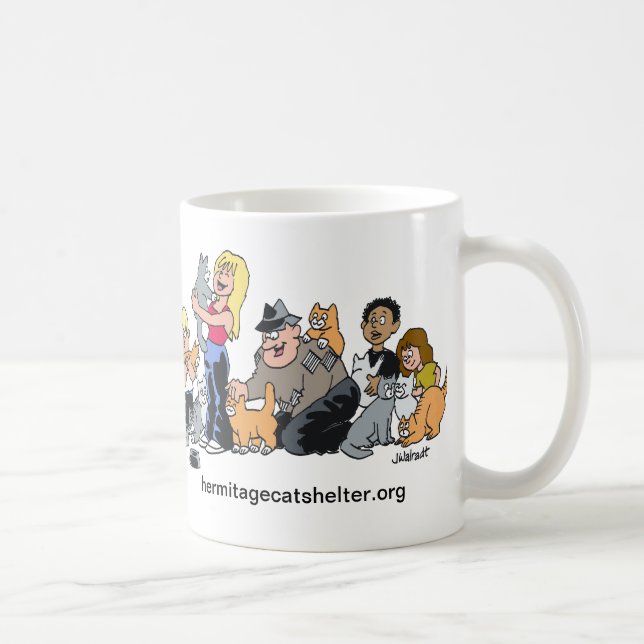 Fou pour la tasse de chats (Droite)