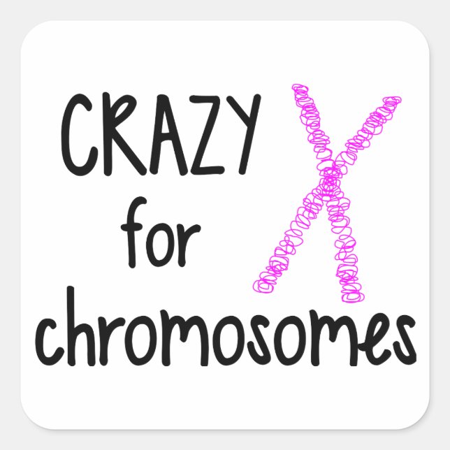 Fou pour les chromosomes Sticker Sheet (Devant)