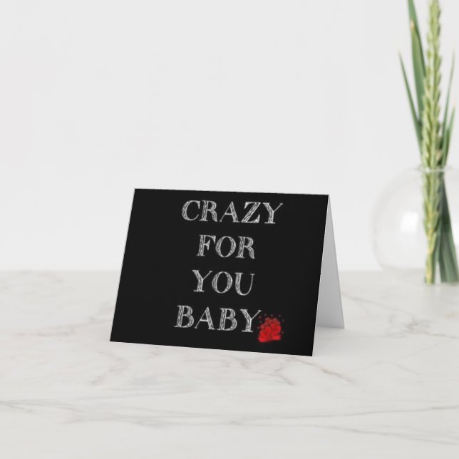 **FOU POUR VOUS BÉBÉ** CARTE (Devant)