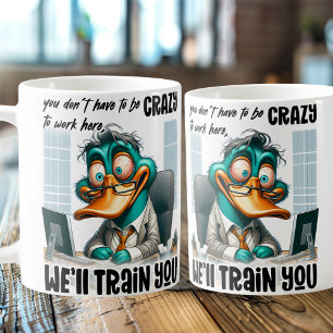 Fou Travail Jour Survie Café Mug