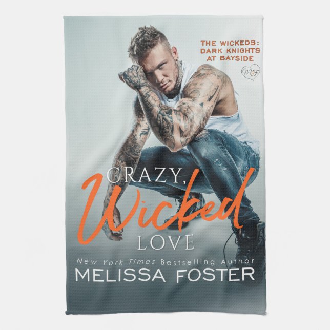 Fou, Wicked Love Cuisine Serviette de thé (Vertical)